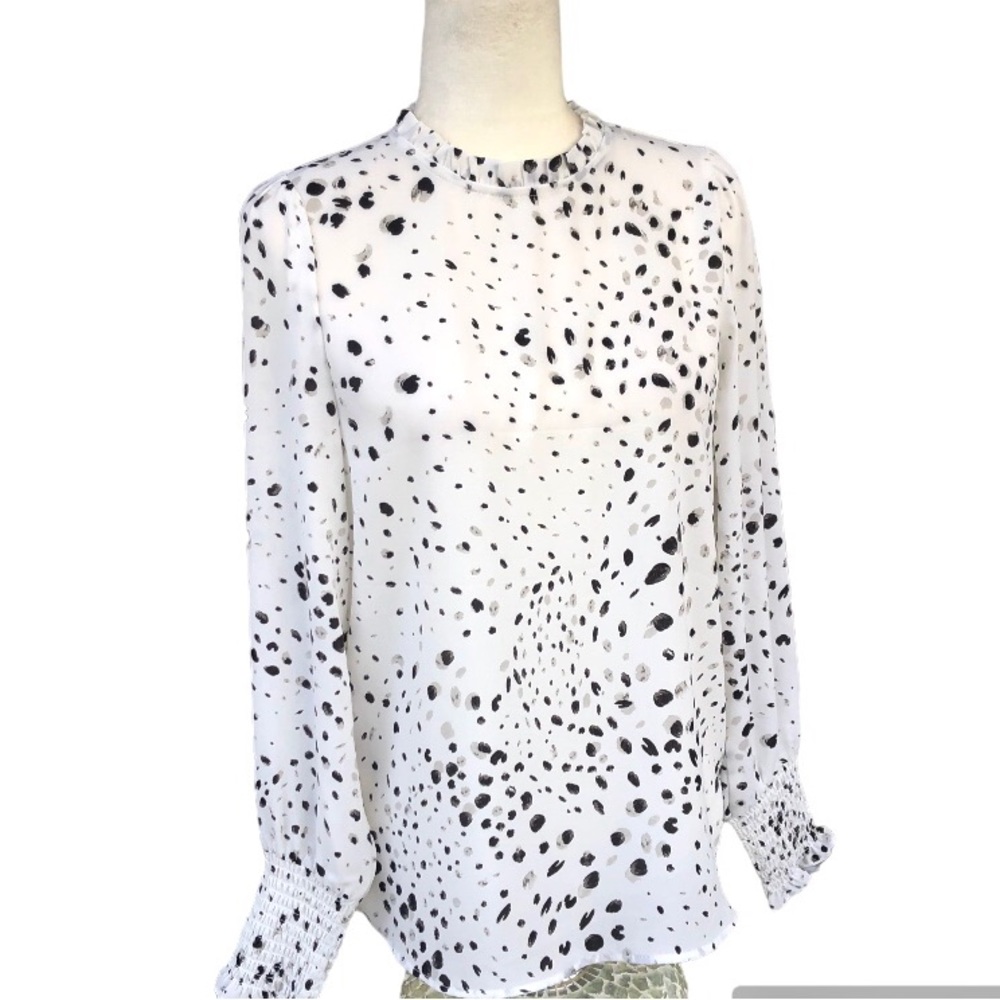 🆕 Rachel Zoe Top Blouse White Black